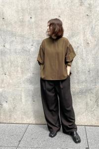 WIDE PANTS BOTANICAL COLAR